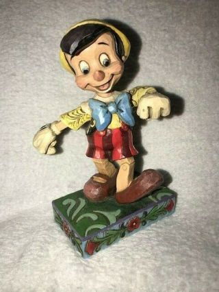 Jim Shore Pinocchio Lively Step Disney Figure Please Read