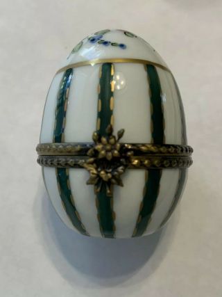 Limoges Trinket - Egg Shape Box