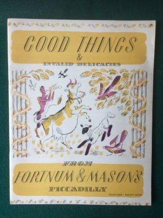 1950’s Fortnum & Mason’s Good Things And Invalid Delicacies Booklet