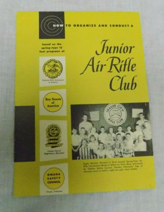 Vintage Daisy Junior Air Rifle Club Booklet - Boy Scouts & Nra