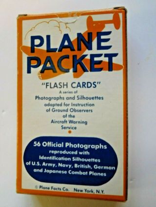 Ww 2 Plane Packet - 56 Aircraft Id Flash Cards And Instructions – B5