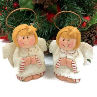 (2) Eddie Walker Midwest Cannon Falls Angel Ornaments