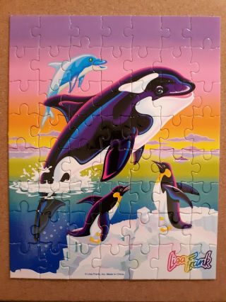 Lisa Frank Max Splash Orca Puzzle Complete