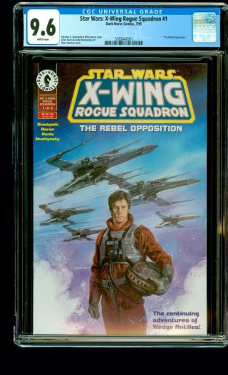 Star Wars X - Wing Rogue Squadron 1 Cgc 9.  6 Dark Horse 07/95 Wedge Antilles