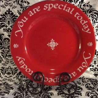 You Are Special Today Plate The Red Plate Co 1979 Germany Euc