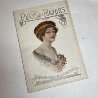 1912 Forrest Theatre Plays And Players Playbill Pink Lady Hazel Dawn