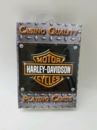 Harley Davidson Casino Quality Poker Playing Cards Deck Biker Gift