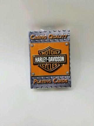 Harley Davidson Casino Quality Poker Playing Cards Deck Biker Gift 2
