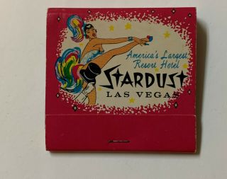 Vintage Matchbook - Stardust Hotel & Casino,  Las Vegas Nv -