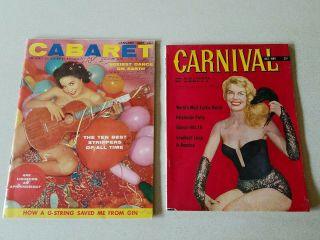 1st Issue 1950 Carnival Of Beauty Jan 1957 Cabaret Adult Entertainment Magazines