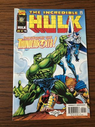 The Incredible Hulk 449 1st Thunderbolts,  Nm 1997,  Marvel