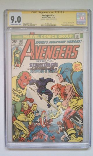 Avengers 141 Cgc 9.  0 Comic Signature Series 1975 1st George Perez Signed