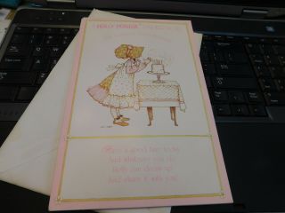 Vtg Holly Hobbie Paper Doll Birthday Card 1977 American Greetings W 8 Outfits