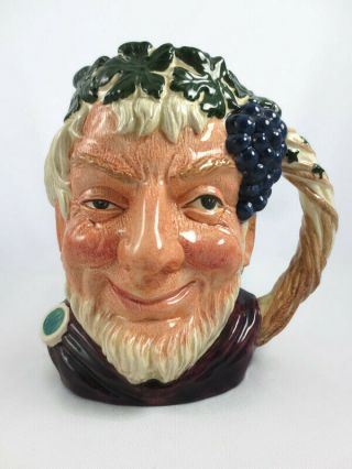 Large 7 " Vintage Royal Doulton Bacchus Wine God Character Toby Mug Jug D6499