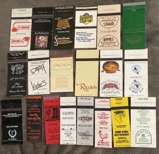 20 Palm Springs/cathedral City Matchbook Covers Inc Gay Bar Daddy Warbucks