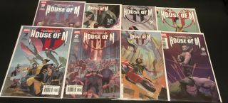 House Of M 1 2 3 4 5 6 7 8 (1 - 8) Nm Avengers X - Men Marvel Comics 2005