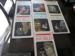 Vintage 1966 Golden Press Universal History Of The World Books Vol 1 - 7