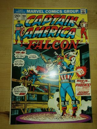 Captain America 168 - 1st Appearance Baron Zemo Ii Falcon,  Marvel Comics