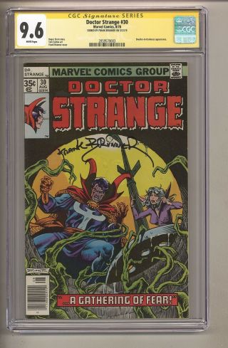 Doctor Strange 30 (cgc 9.  6) White Pgs; Signed By Brunner; Marvel; 1978 (c 27686)