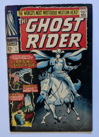The Ghost Rider 1 (western,  Origin Story) Feb 1967 Marvel.  5.  0 Vg Uncertified.