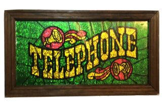 Vintage 70’s Telephone Sign