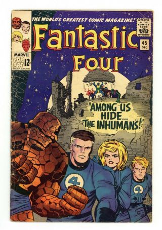 Fantastic Four 45 Pr 0.  5 1965 1st App.  Inhumans
