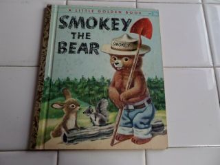 Smokey The Bear,  A Little Golden Book,  1955 (vintage Children 