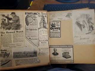 Vintage Scrap Book - 80,  Pages Of Early 1900 