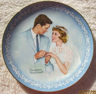 Norman Rockwell " With This Ring " Plate