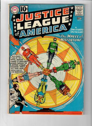 Justice League Of America 6 - Grade 4.  0 - " The Wheel Of Misfortune "