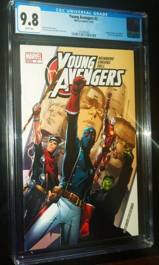 Young Avengers 2 2005 Marvel Comics Cgc 9.  8 Nm/mt White Pages