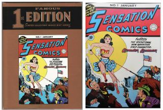 Sensation Comics 1 - Famous First Editions C - 30 Hardback W/ Dust Jacket 1974