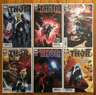Thor 1 2 3 4 5 6 | All 1st Prints | Nm | 2020 | Donny Cates | Black Winter