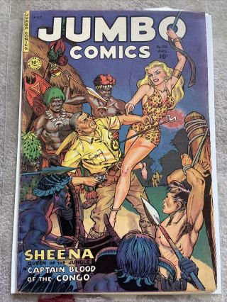 1951 Golden Age Comic Jumbo Comics 150 Sheena Queen Of The Jungle Bondage Covee