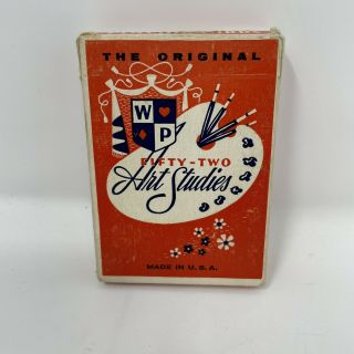 Vintage 1950s Novelties Mfg Fifty Two Art Studies Playing Cards Nude Pin Up