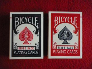 Bicycle Rider Back Playing Cards Set Of 2 Red And Blue Poker 808 Ohio