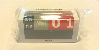 Moma Cubes Perpetual Calendar Modern Office Desk Accessory Art