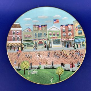 Fourth Of July Parade By C.  A.  Brown Royal Doulton Decorative Plate 5448 Of 10k
