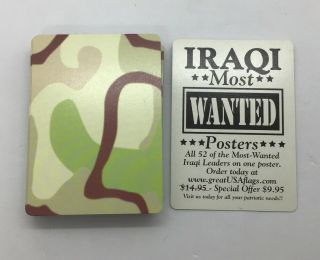 Hoyle Desert Storm Iraqi Most Wanted Playing Cards Iraq Saddam Hussein Full Deck
