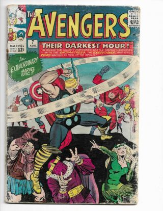 Avengers 7 - G,  2.  5 - Early Enchantress - Thor - Captain America - Wasp (1964)