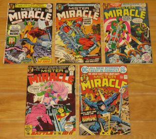 Dc 1971 - 1972 Mister Miracle No.  5,  6,  7,  8 & 9 Darkseid & Origin Vf/nm All Kirby