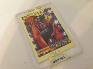 Diamond Comics Wizard Todd Mcfarlane Gold Spawn Card Near 1992 Us Ship
