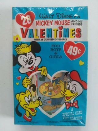 Old Stock Vintage Valentines Cards Walt Disney 