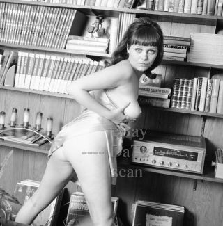 1960s Negative - Sexy Nude Brunette Pinup Girl Bonnie White - Cheesecake T59018