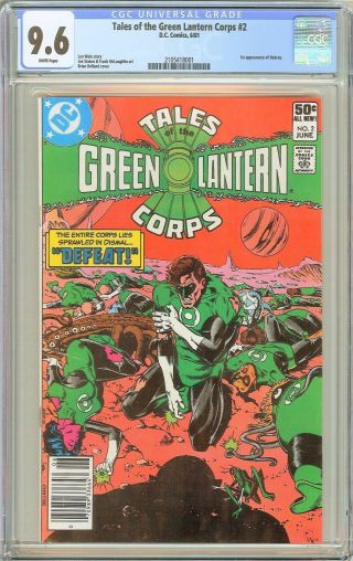Tales Of The Green Lantern Corps 2 Cgc 9.  6 White Pages 1981 2105418001