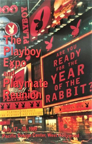 Playboy Expo & Playmate Reunion 1999 Program 14 Pages Hugh Hefner