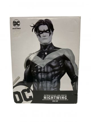 Dc Comics Batman Black & White Nightwing Statue By Jim Lee Limited Edition
