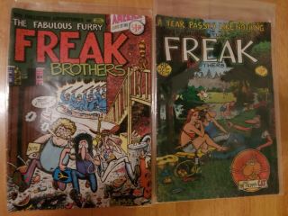 Rip Off Press Fabulous Furry Freak Brothers Comics 1,  3 - 10 Fn/vf