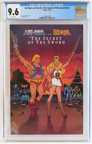 Cgc 9.  6 Nm,  Wp He - Man & She - Ra Secret Of Sword Movie Theater Giveaway 0