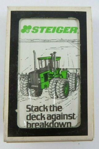 Vintage Steiger Tractor Playing Cards Advertising Deck Bridge